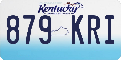 KY license plate 879KRI
