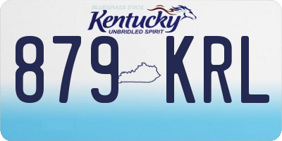 KY license plate 879KRL