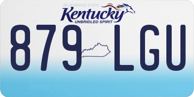 KY license plate 879LGU