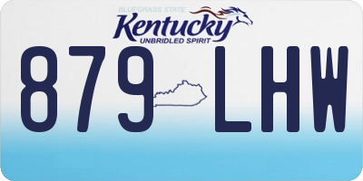 KY license plate 879LHW