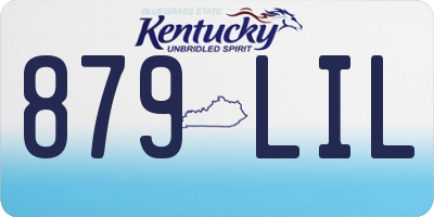 KY license plate 879LIL