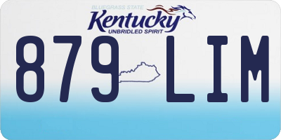 KY license plate 879LIM