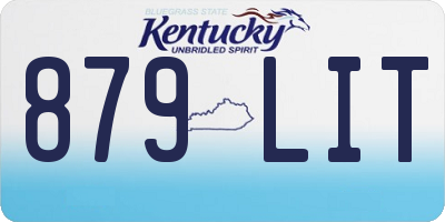 KY license plate 879LIT