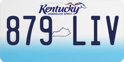 KY license plate 879LIV