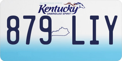 KY license plate 879LIY