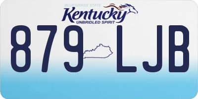 KY license plate 879LJB
