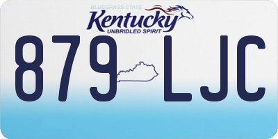 KY license plate 879LJC