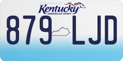 KY license plate 879LJD