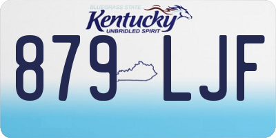 KY license plate 879LJF
