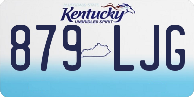 KY license plate 879LJG