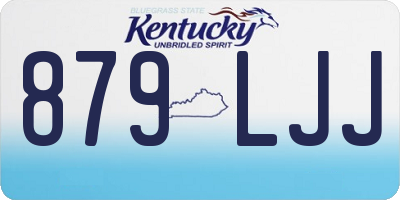 KY license plate 879LJJ