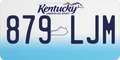 KY license plate 879LJM
