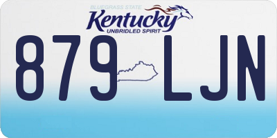 KY license plate 879LJN
