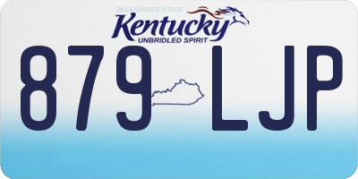 KY license plate 879LJP