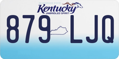 KY license plate 879LJQ