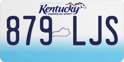 KY license plate 879LJS