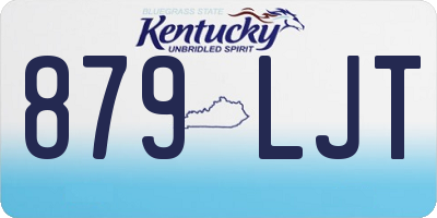 KY license plate 879LJT