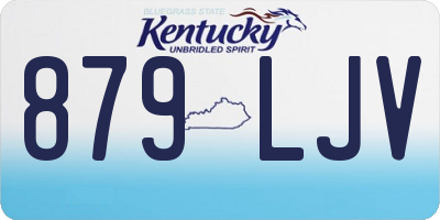KY license plate 879LJV