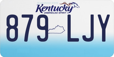 KY license plate 879LJY