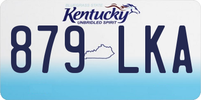 KY license plate 879LKA