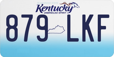 KY license plate 879LKF