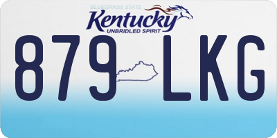 KY license plate 879LKG