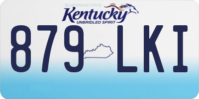 KY license plate 879LKI