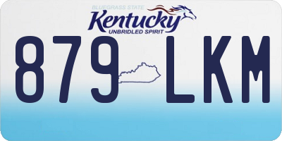 KY license plate 879LKM