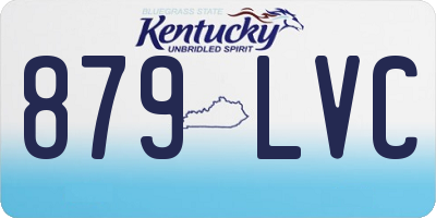 KY license plate 879LVC