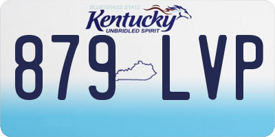 KY license plate 879LVP
