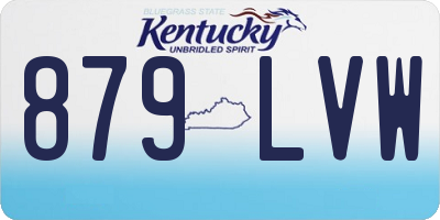 KY license plate 879LVW
