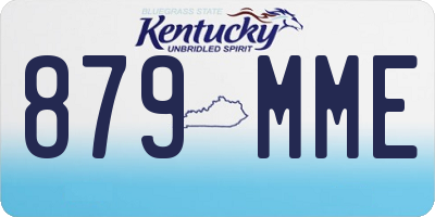 KY license plate 879MME