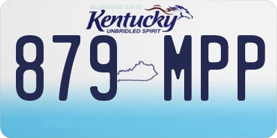 KY license plate 879MPP