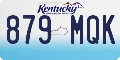 KY license plate 879MQK