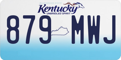 KY license plate 879MWJ