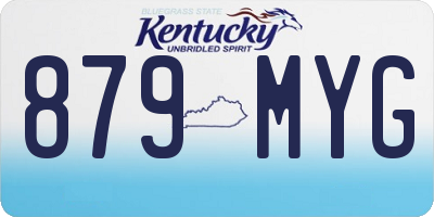 KY license plate 879MYG