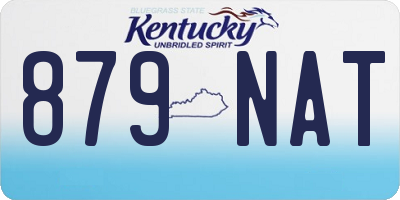 KY license plate 879NAT