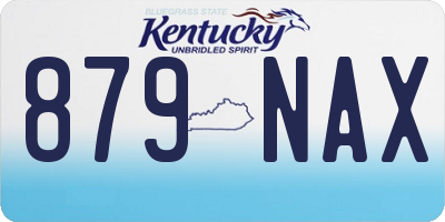 KY license plate 879NAX