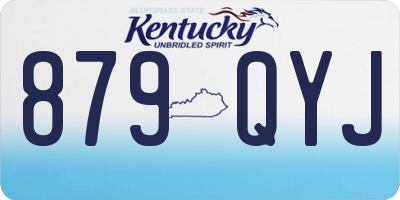 KY license plate 879QYJ