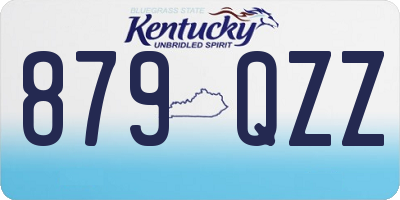 KY license plate 879QZZ