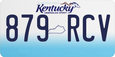 KY license plate 879RCV