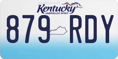 KY license plate 879RDY