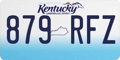KY license plate 879RFZ