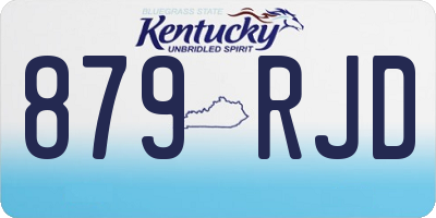 KY license plate 879RJD