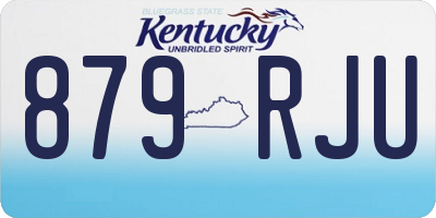 KY license plate 879RJU