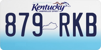 KY license plate 879RKB