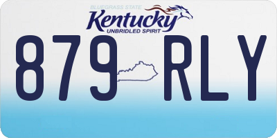 KY license plate 879RLY