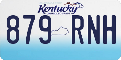 KY license plate 879RNH