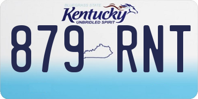 KY license plate 879RNT