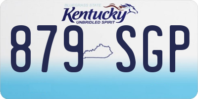 KY license plate 879SGP